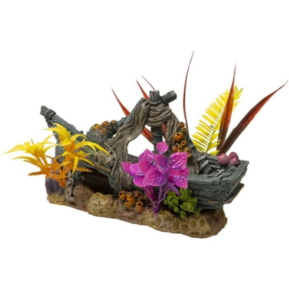 Exotic Environments Sunken Ship Floral Ornament