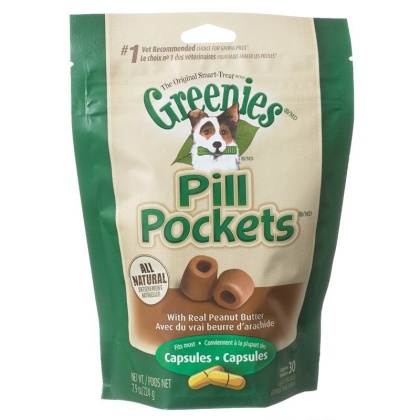 Greenies Pill Pocket Peanut Butter Flavor Dog Treats