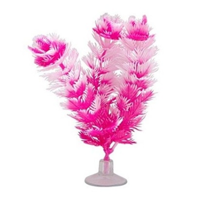 Marina Betta Foxtail Hot Pink/White Plastic Plant