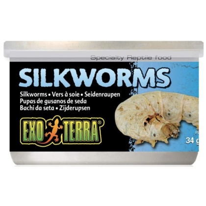 Exo Terra Canned Silkworms Specialty Reptile Food