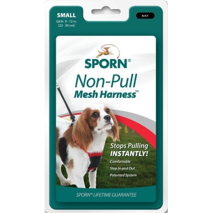 Sporn Non Pull Mesh Harness for Dogs - Black