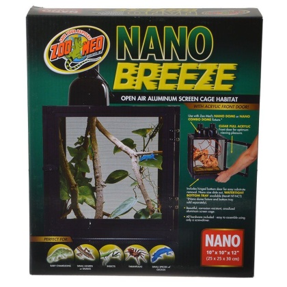 Zoo Med Nano Breeze Aluminum Screen Cage Habitat