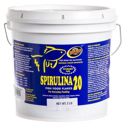 Zoo Med Spirulina 20 Flakes Fish Food